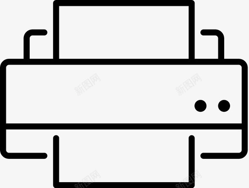 打印文件纸张图标svg_新图网 https://ixintu.com 保存 打印 打印机 文件 纸张