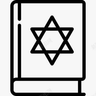 律法书犹太教直系图标图标