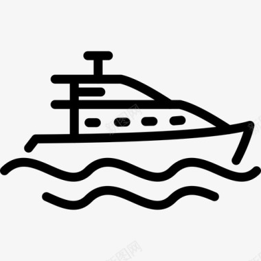 游艇船车辆图标图标