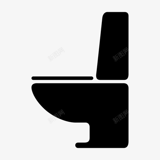 卫生间浴室厕所图标svg_新图网 https://ixintu.com 卫生间 厕所 小便器 浴室