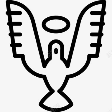 圣灵形状基督教图标图标