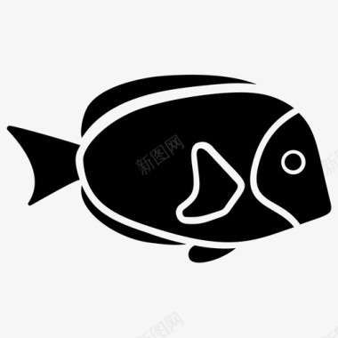 唐鱼水生鱼淡水鱼图标图标