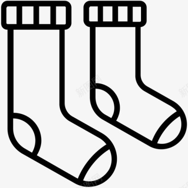 婴儿袜子鞋类冬装图标图标