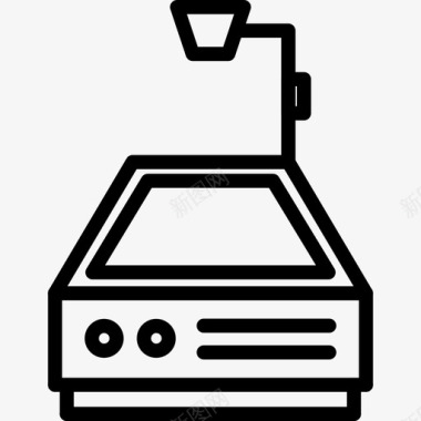 投影仪办公室学校图标图标