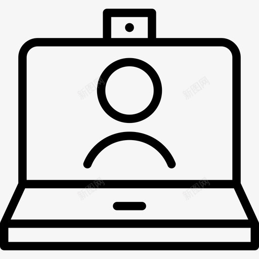 视频通话通信和媒体线性图标svg_新图网 https://ixintu.com 线性 视频通话 通信和媒体