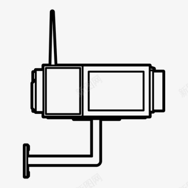 保安摄像机闭路电视控制图标图标