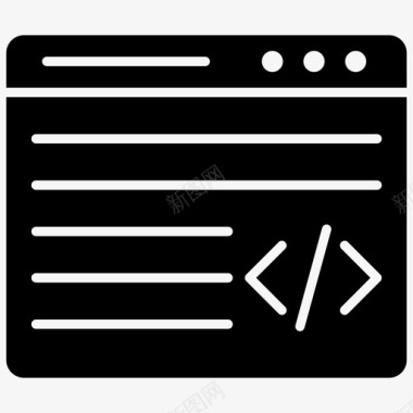 自定义编码html代码编程语言图标图标