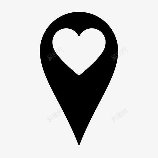 地图标记爱情酒店地图针svg_新图网 https://ixintu.com 地图标记 地图针 爱情酒店