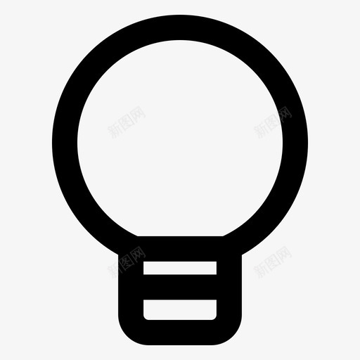 灯泡想法发明图标svg_新图网 https://ixintu.com 发明 想法 灯泡