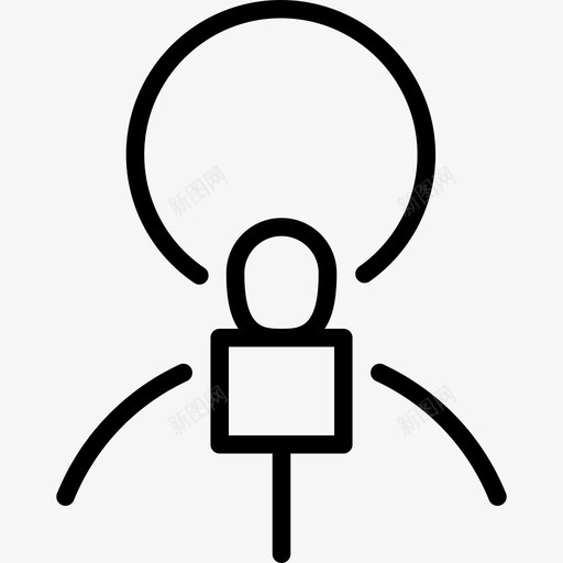 记者传播和媒体直系图标svg_新图网 https://ixintu.com 传播和媒体 直系 记者