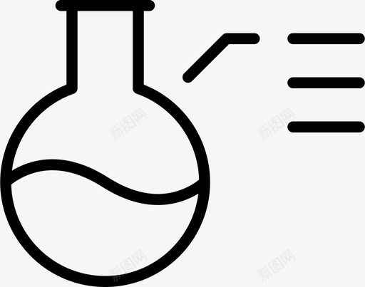 烧瓶化学含量图标svg_新图网 https://ixintu.com 化学 含量 实验室 烧瓶 研究 科学 科学和技术薄