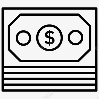 货币资金美元图标图标