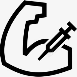 合成健身类固醇合成代谢兴奋剂图标高清图片