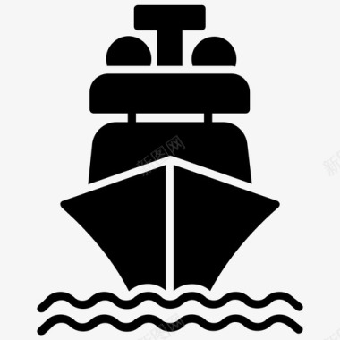 船货船船运图标图标