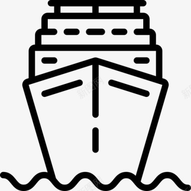 船旅行旅游图标图标