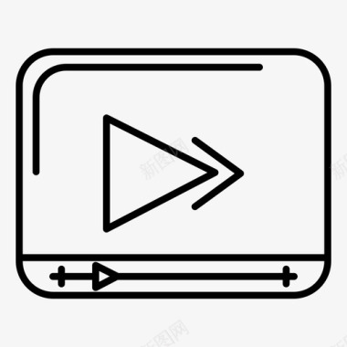 视频播放器娱乐多媒体图标图标