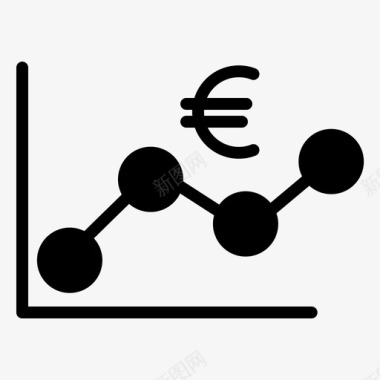 图表分析欧元图标图标