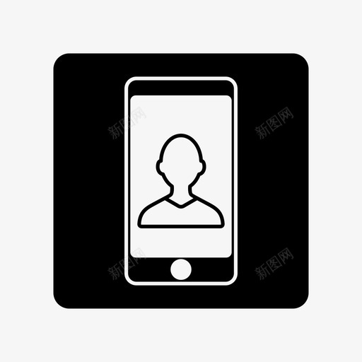 移动用户界面移动电话图标svg_新图网 https://ixintu.com 办公室 界面 移动用户 移动电话