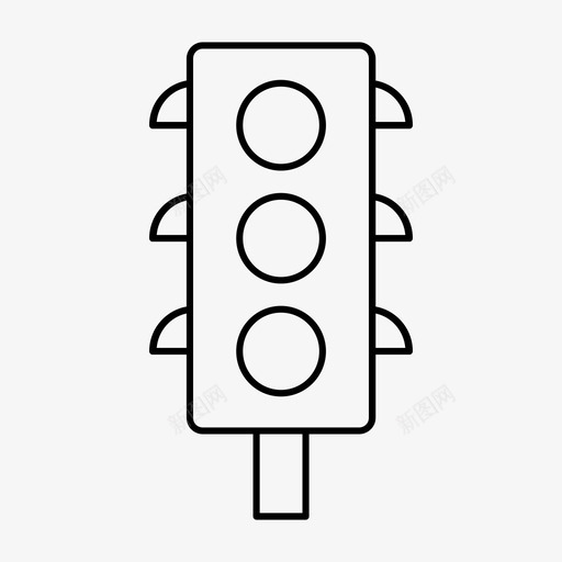 红绿灯路标交通标志图标svg_新图网 https://ixintu.com 交通标志 红绿灯 路标