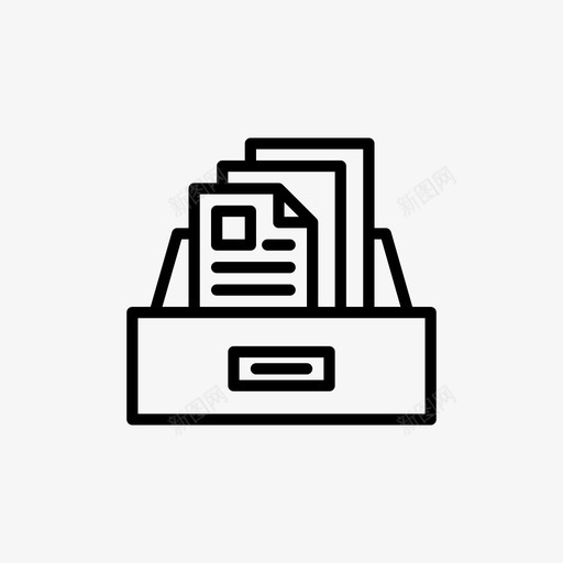 文件柜文件文件柜数据图标svg_新图网 https://ixintu.com 商业图标 数据 文件柜 文件柜文件 纸张 表格