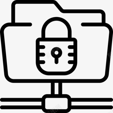 安全共享文件数据保护图标图标