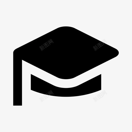 毕业帽帽子学校图标svg_新图网 https://ixintu.com 学历2 学校 实心 帽子 毕业帽 高级