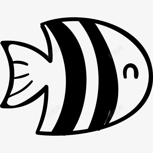 鱼动物夏季手工制作图标svg_新图网 https://ixintu.com 动物 夏季手工制作 鱼