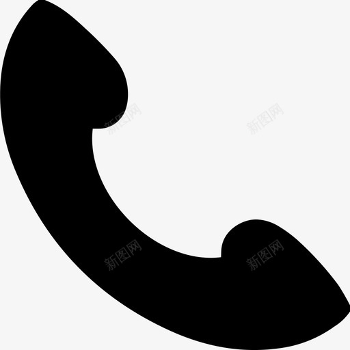 电话电话接收器通话图标svg_新图网 https://ixintu.com 接口 电信 电话 电话接收器 通话