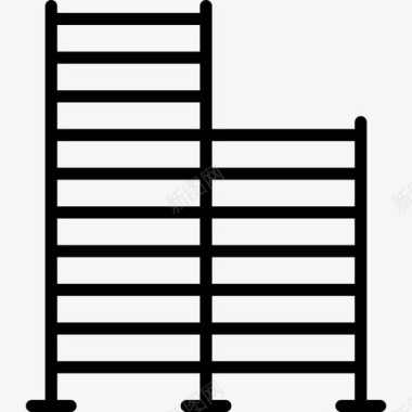 梯子操场直线图标图标