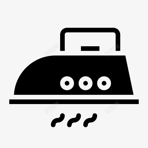 熨斗衣服熨斗家务图标svg_新图网 https://ixintu.com 家务 洗衣 清洁固体 熨斗 熨烫 衣服熨斗