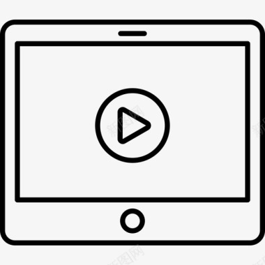 IPad视频技术电影图标图标