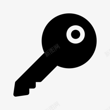 钥匙门房子图标图标