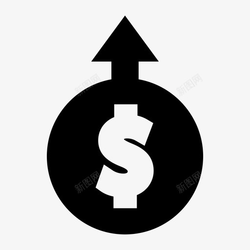 增加收入利润图标svg_新图网 https://ixintu.com 上升 利润 增加 收入 网页设计和用户界面