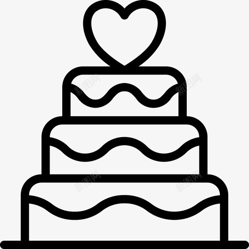 蛋糕结婚婚礼图标svg_新图网 https://ixintu.com 婚礼 婚礼提纲 结婚 蛋糕