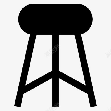 凳子椅子装饰图标图标