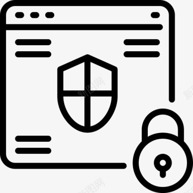 保护数据隐私私有图标图标