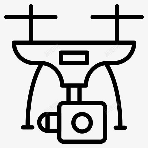 无人机照相机直升机图标svg_新图网 https://ixintu.com 技术 无人机 照相机 直升机 螺旋桨