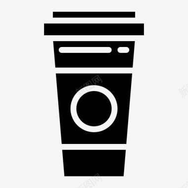 咖啡杯子商店图标图标