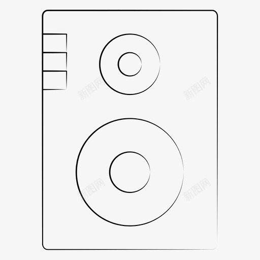 音乐派对扩音器手绘设备图标svg_新图网 https://ixintu.com 手绘设备 扩音器 音乐派对