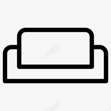沙发家具休息图标图标