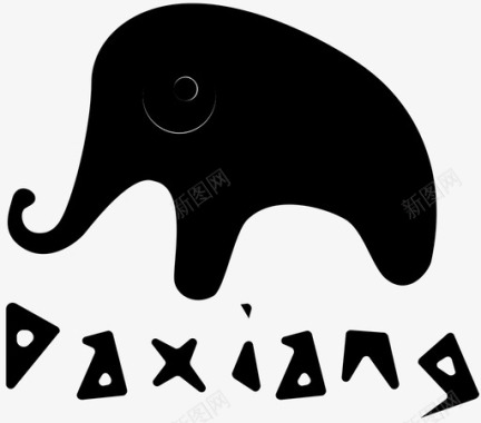 大象logo-彩色图标
