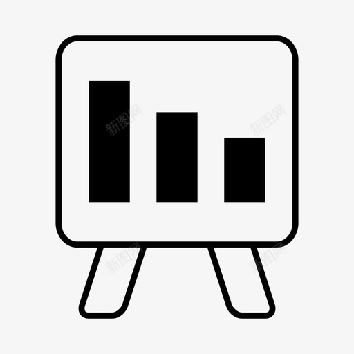 演示板报告图标svg_新图网 https://ixintu.com 报告 板 演示 销售 销售报告