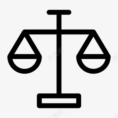 正义尺度平衡法院图标图标