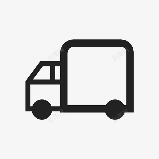 卡车汽车长方形图标svg_新图网 https://ixintu.com 卡车 汽车 车轮 长方形
