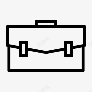 手提箱书包公文包图标图标