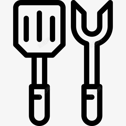厨房用具快餐烤架图标svg_新图网 https://ixintu.com 厨房用具 快餐 烤架 烤肉架和烤架