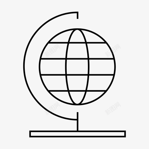 全球地球互联网图标svg_新图网 https://ixintu.com 世界 互联网 全球 地球 广告和媒体材料设计图标