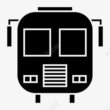 公共汽车查拉班克长途汽车图标图标