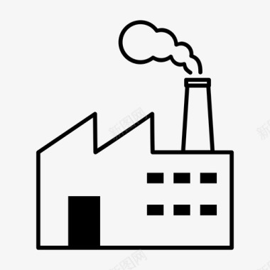 工业工厂公司图标图标