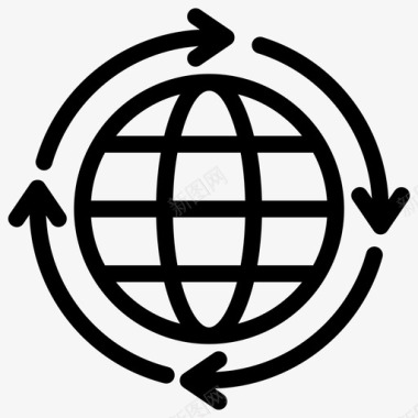 全球全国国际图标图标